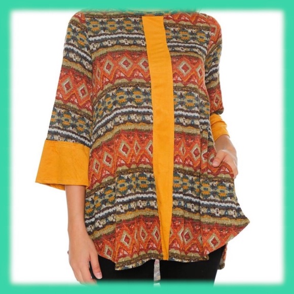 3/4 Sleeve Knit Tunic Top @LAST TWO - Picture 2 of 5